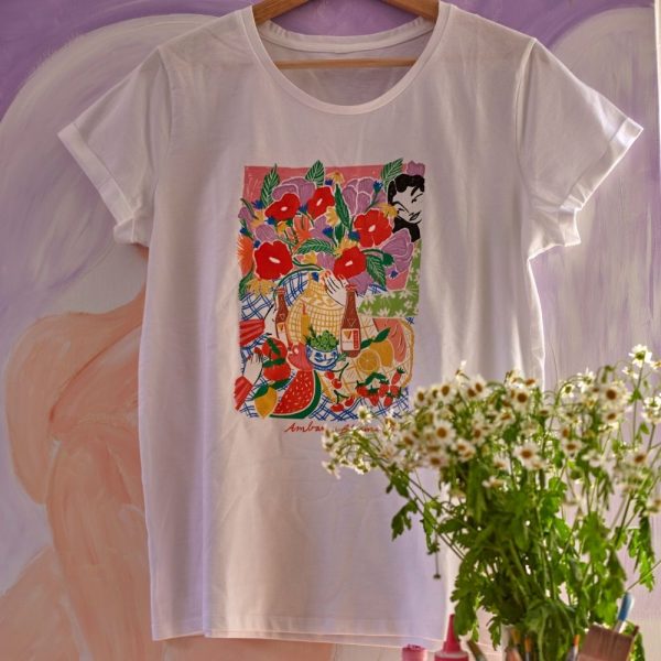 Camiseta "El sabor del Verano" x Blasina Rocher.