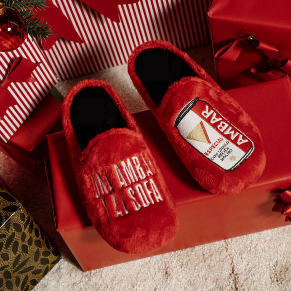 Zapatillas de estar por casa Cervezas Ambar