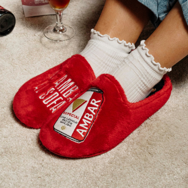Zapatillas de estar por casa Cervezas Ambar
