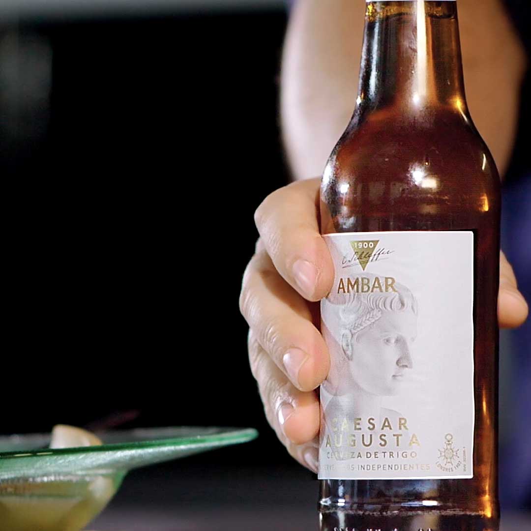 Aguachile de cerveza Caesaraugusta