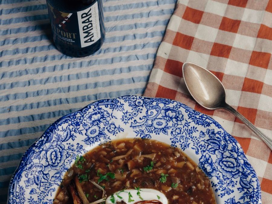 sopa de setas con Ambar Export